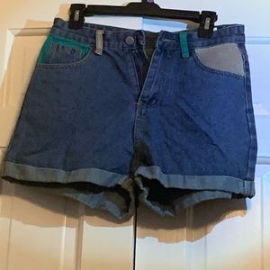 Cute color block shorts